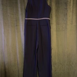 Banana Republic Dark Blue Jumpsuit with Stripe Detail